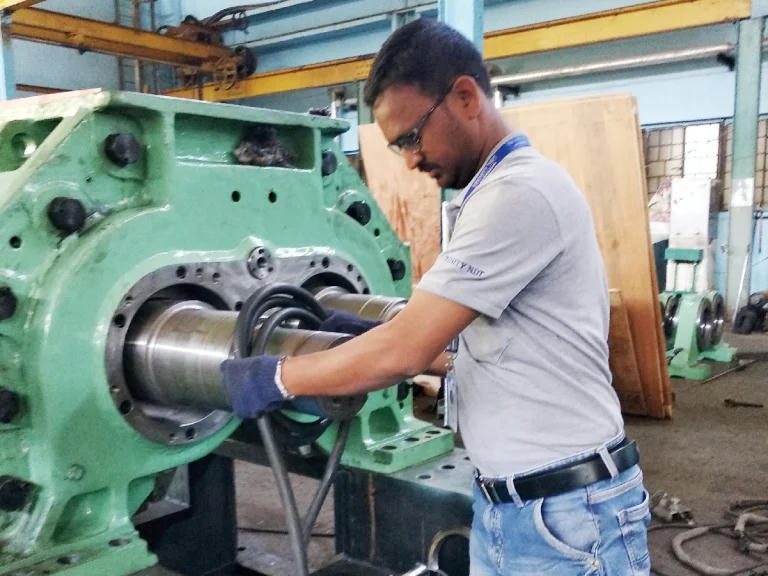 De-magnetization of industrial component
