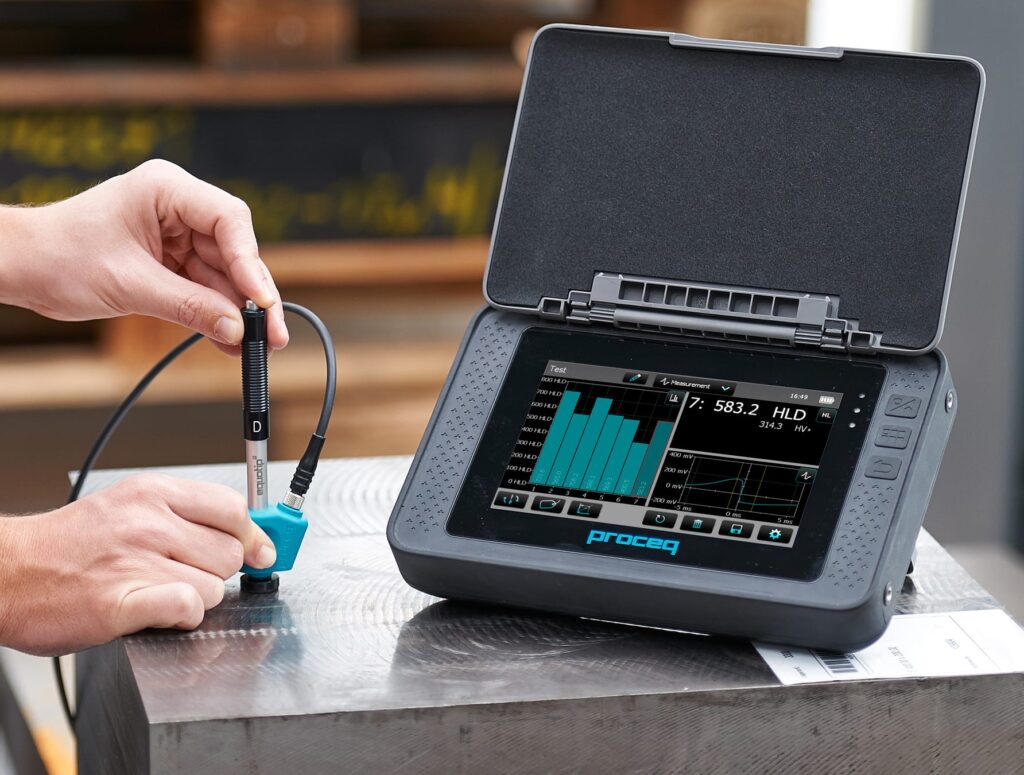 Portable hardness testing equipment
